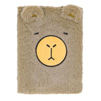 Блокнот «CAPYBARA 20» А5 на 80 аркушів у клітинку з твердою хутряною обкладинкою, KIDS Line.