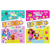 Одягалка «1000+ стікерів для дівчаток» А4 на 8 сторінок зі стікерами, в асортименті, ТМ Апельсин