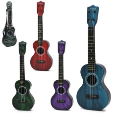 Гітара JR-023-4-5-6 (36 шт) 54 см, 4 струни, 4 види, у чохлі, 55-18-5,5 см