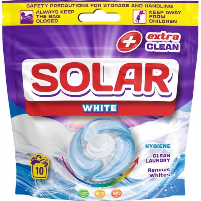 Капсули для прання білих речей «White» 10 шт., ТМ SOLAR
