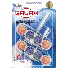 Блок для унітазу «Океанська свіжість» 2х55 г, Galax PowerClean