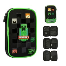 Пенал «Minecraft Reality» 24х16 см м'який на 2 відділення з LED PH-35, ТМ Yes