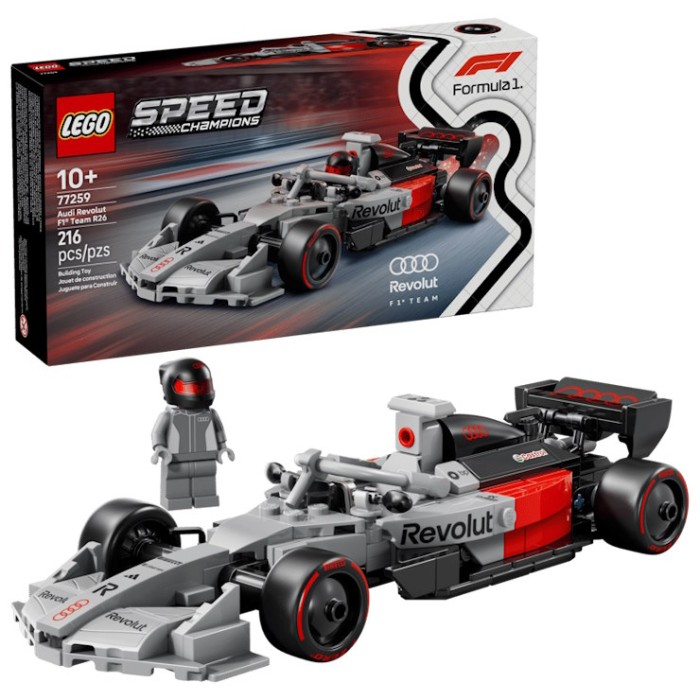 Конструктор «Гоночний автомобіль Audi Revolut F1® Team R26» на 216 деталей, у коробці 26х5х14 см, ТМ Lego