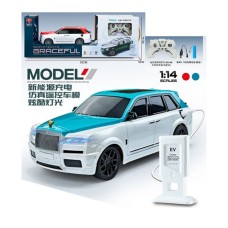 Джип 26 см 1:14 р/к на акумуляторі зі світлом, гумовими колесами, USB, в асортименті, у коробці 53,5х19х18,5 см.