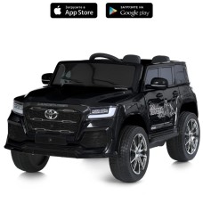 Джип р/к 2,4G на 2 мотори по 35W з 1 акумулятором12V 7AH, MP3, USB, TF, EVA, музичний зі світлом, чорний