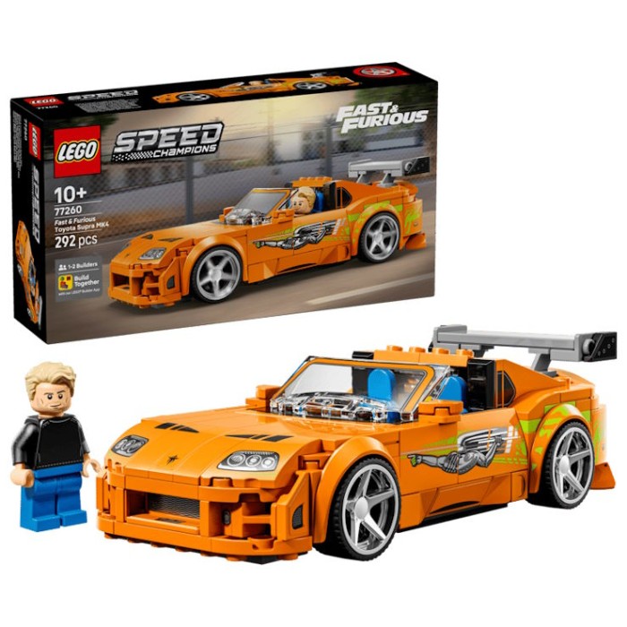 Конструктор «Форсаж. Toyota Supra MK4» на 292 деталі, у коробці 26х6х14 см, ТМ Lego