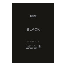 Папір кольоровий ‹BLACK» А4 двосторонній з 14 аркушів на 7 кольорів, 90 г/м2, KIDS Line
