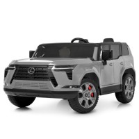 Джип р/к 2,4G на 4 мотори по 45W з акумулятором 12V 10AH,, MP3, USB, TF, BLUETOOTH, APP, EVA, музикою, світлом, сірий.