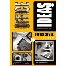 Блокнот «Office» А6 на 32 аркуші у клітинку на скобі з м'якою обкладинкою, в асортименті, ТМ Рюкзачок