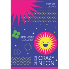 Блокнот «CREAZY NEON» А6 на 32 аркуші у клітинку на скобі з м'якою обкладинкою, в асортименті, ТМ Рюкзачок