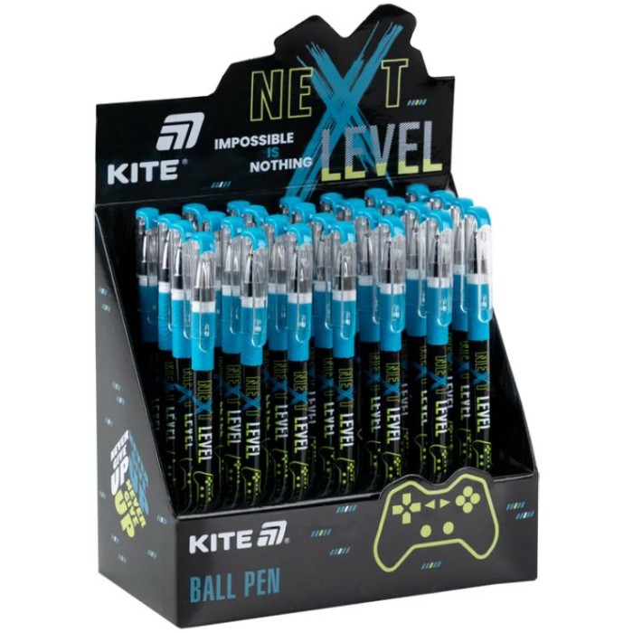 Ручка «Next Level» кулькова синя, TM Kite