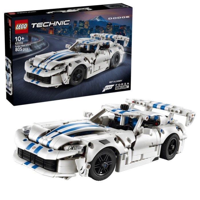 Конструктор «Спортивний автомобіль Dodge Viper GTS-R» на 805 деталей, у коробці 38х7х26 см, ТМ Lego