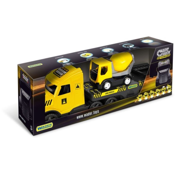 Машина «Magic Truck Technic» 79 см з бетонозмішувачем, у коробці 28х80х20 см, ТМ Тигрес