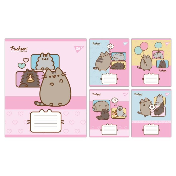 Зошит на 12 аркушів у лінію «Pusheen Funny», ТМ Yes