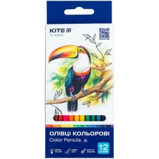 Олівці кольорові « Classic» на 12 кольорів трикутні, ТМ Kite