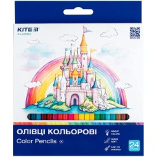 Олівці кольорові « Classic» на 24 кольори, ТМ Kite