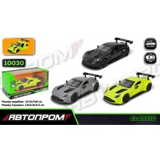 Машина «Aston Martin Vantage GT3» 12,5 см металева з дверима що відкриваються, в асортименті, у коробці 16,5х7х8 см, Автопром