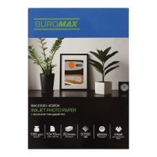 Фотопапір матовий «PRO» 10х15 см 180 г/м2 на 20 аркушів, ТМ Buromax