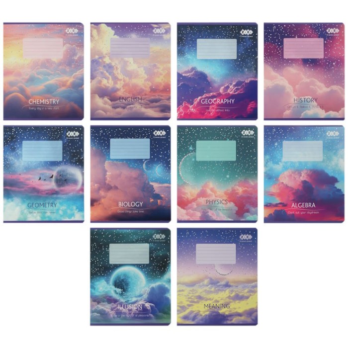 Зошит предметний на 36 аркушів «CLOUDS», KIDS LINE