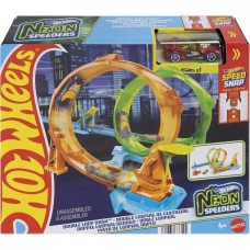 Ігровий набір «Неонова петля» з треком та машинкою, у коробці 31х26 см, Hot Wheels