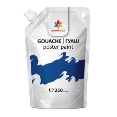 Фарба гуашева синя 250 мл, дойпак, GAMMA'UA
