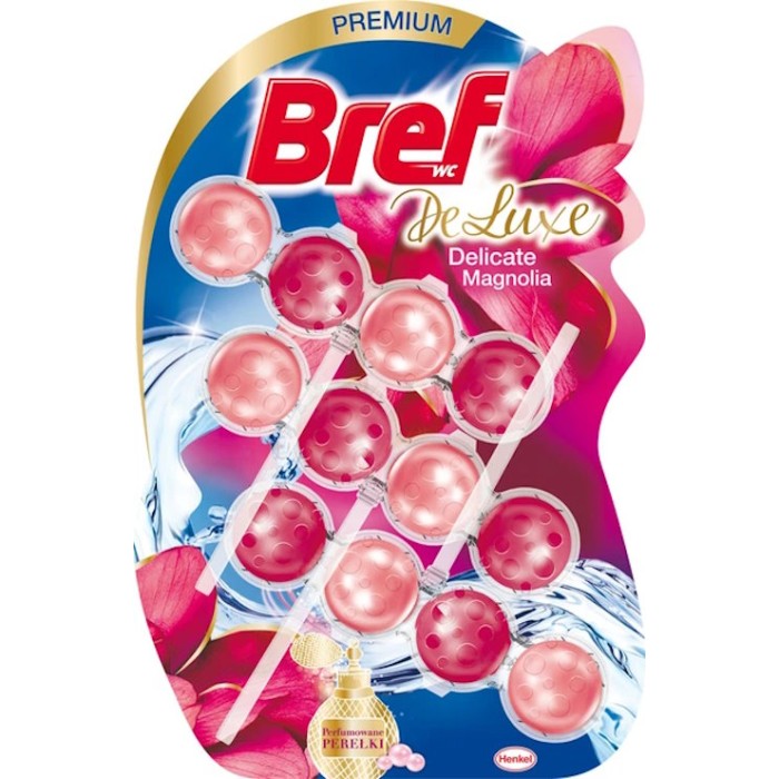 Блок для туалету «Bref De Luxe. Ніжна магнолія » 3х50 г, ТМ Bref