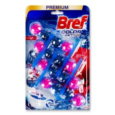 Блок для туалету «Bref Кольорова вода. Квіткова свіжість» 4х50 г, ТМ Bref