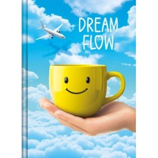 Блокнот «Dream Flow» А5 на 96 аркушів у клітинку з твердою ламінованою обкладинкою, в асортименті, ТМ Рюкзачок