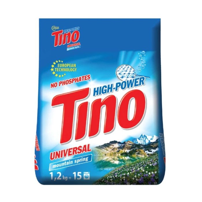 Пральний порошок «Mountain Spring» універсальний, 1,2 кг,Tino High-Power