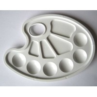 Палітра для малювання біла на 10 відділень