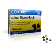 Кнопки неонові, 100 шт., ТМ Economix