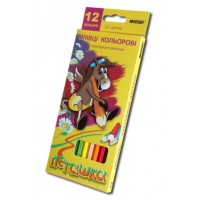 Олівці «Пегашка» на 12 кольорів, ТМ Marco