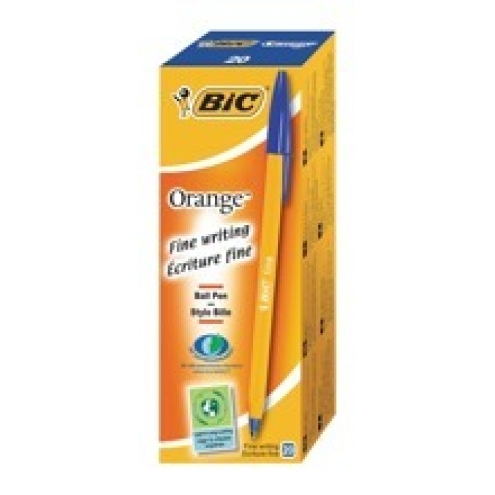 Ручка «Orange» кулькова синя 0,35 мм, BIC