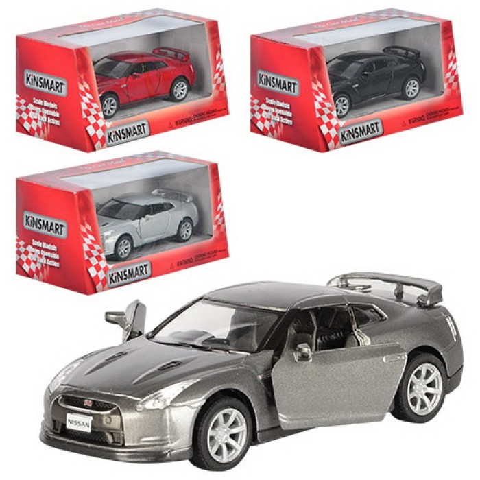 Машина «2009 Nissan GR-R R3» металева, в коробці 16х8,5х7,5 см, KINSMART