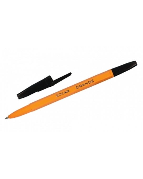 Ручка «Orange», шариковая, черная, 50 шт. в упаковке, ТМ Economix