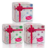 Серветки «Кольорові» 23х23 см, 100 шт в упаковці