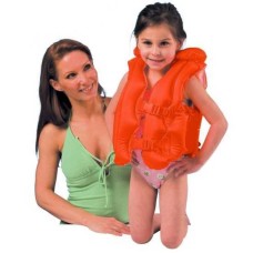 Жилет надувний на 2 застібки на 3-6 років червоний, у коробці 19,5х4х13 см, ТМ Intex