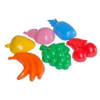 Набір для піску «Сад» з 6 формочок 8х5 см в асортименті, у сітці 18х12,5х5 см, ТМ Технок