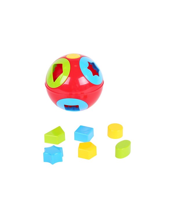 Куля «Розумний малюк. Куля 1», геометричні фігури 6 шт., сітка 15х15х15 см, ТМ Технок