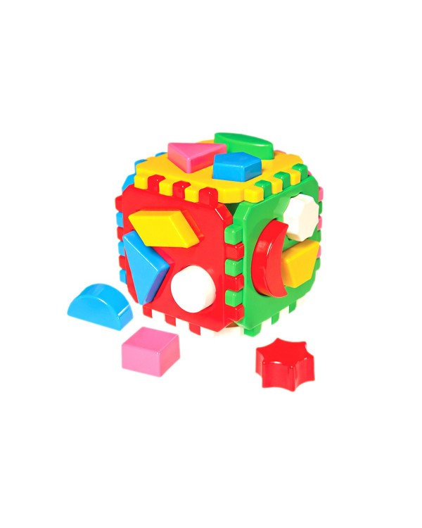 Куб «Розумний малюк» з 13 елементів у сітці 12х12х12 см, ТМ Технок