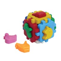 Куб «Розумний малюк» з 6 фігурками домашніх тварин, у сітці 10х10х10 см, ТМ Технок