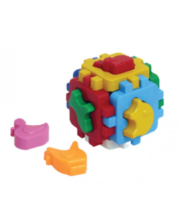 Куб «Розумний малюк», з фігурками домашніх тварин, сітка 10х10х10 см, ТМ Технок