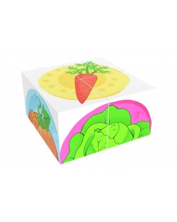 Кубики «Овочі» 4 кубики, 8х8х4 см, ТМ Технок
