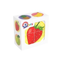 Кубики «Фрукти» з 4 елементів, у коробці 8х8х4 см, ТМ Технок