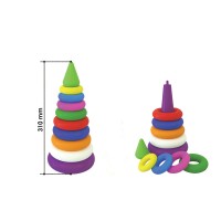 Пірамідка видувна з 9 елементів, у сітці 31х15х15 см, ТМ Технок