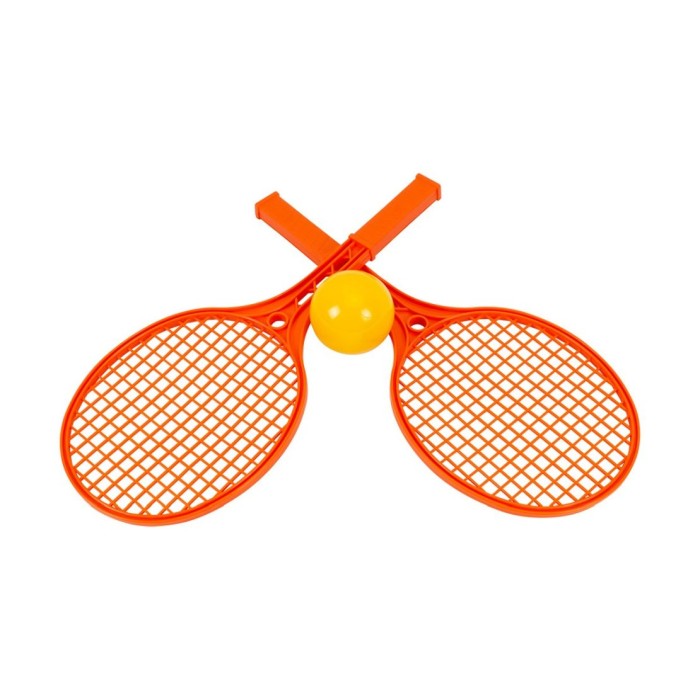 Набір: 2 ракеки та м'яч, в асортименті, у сітці 42х18х7,5 см, ТМ Технок