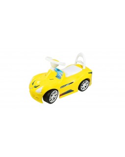 Машина для катання «Спорткар» лимонна, 67х27х38 см, ТМ Оріон