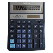 Калькулятор «Brilliant» 15,7х20 см, BS-777BL