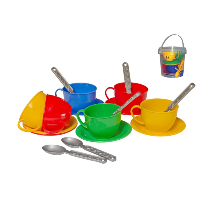 Набір посуду «Чайний набір», у відерці 39х39х29 см, ТМ Технок