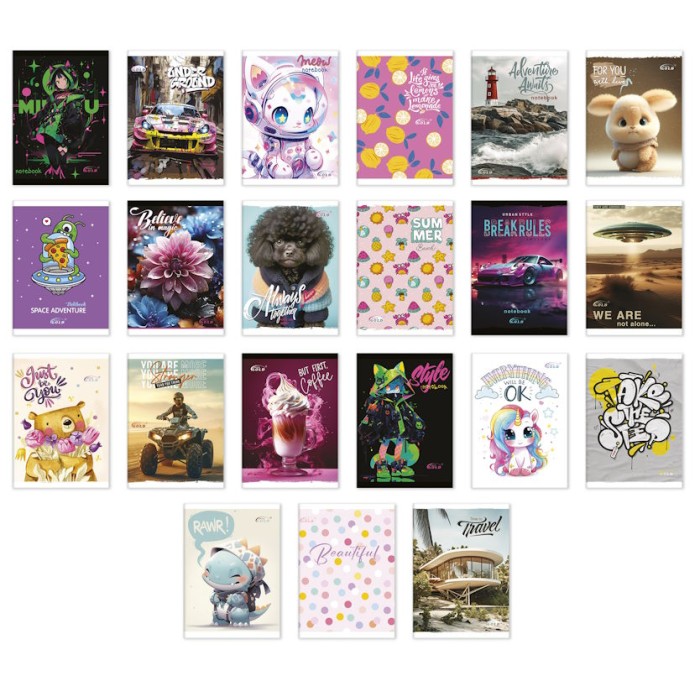 Блокнот А6 на 32 аркуші у клітинку на скобі з картонною обкладинкою, ТМ Gold Brisk